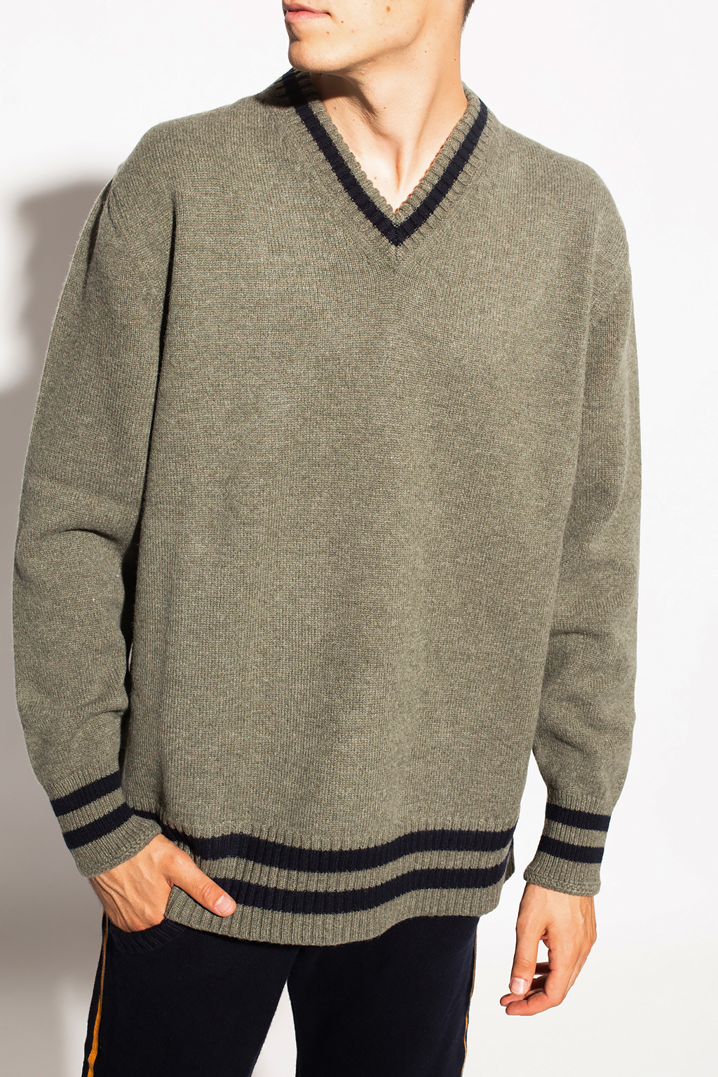 Maison margiela v neck sweater hotsell